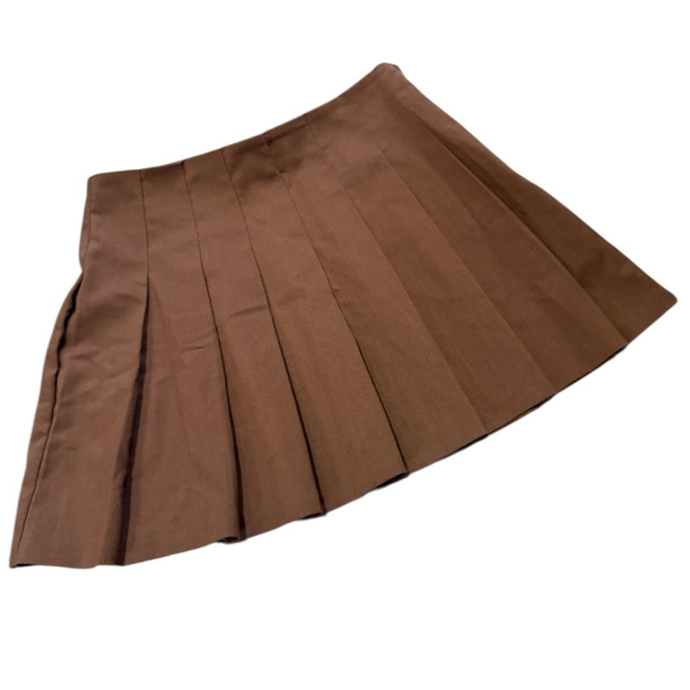 H&M Divided pleated skirt, side zipper, Size 6, Toffee, Gd cond - Picture 4 of 8
